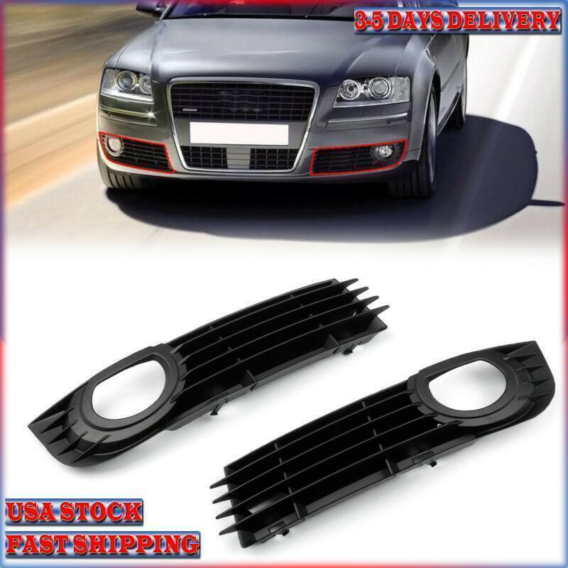 Front Lower Fog Light Bumper Grill Pair For Audi A8 Quattro 06-08 4.2L 6.0L USA