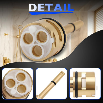 RP71718 3-Function Non-Shared Diverter Cartridge Kit For R11000 R22000 Brass