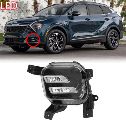 For Kia Sportage 2023-2024 Front Bumper LED Fog Light DRL Driving Light Left