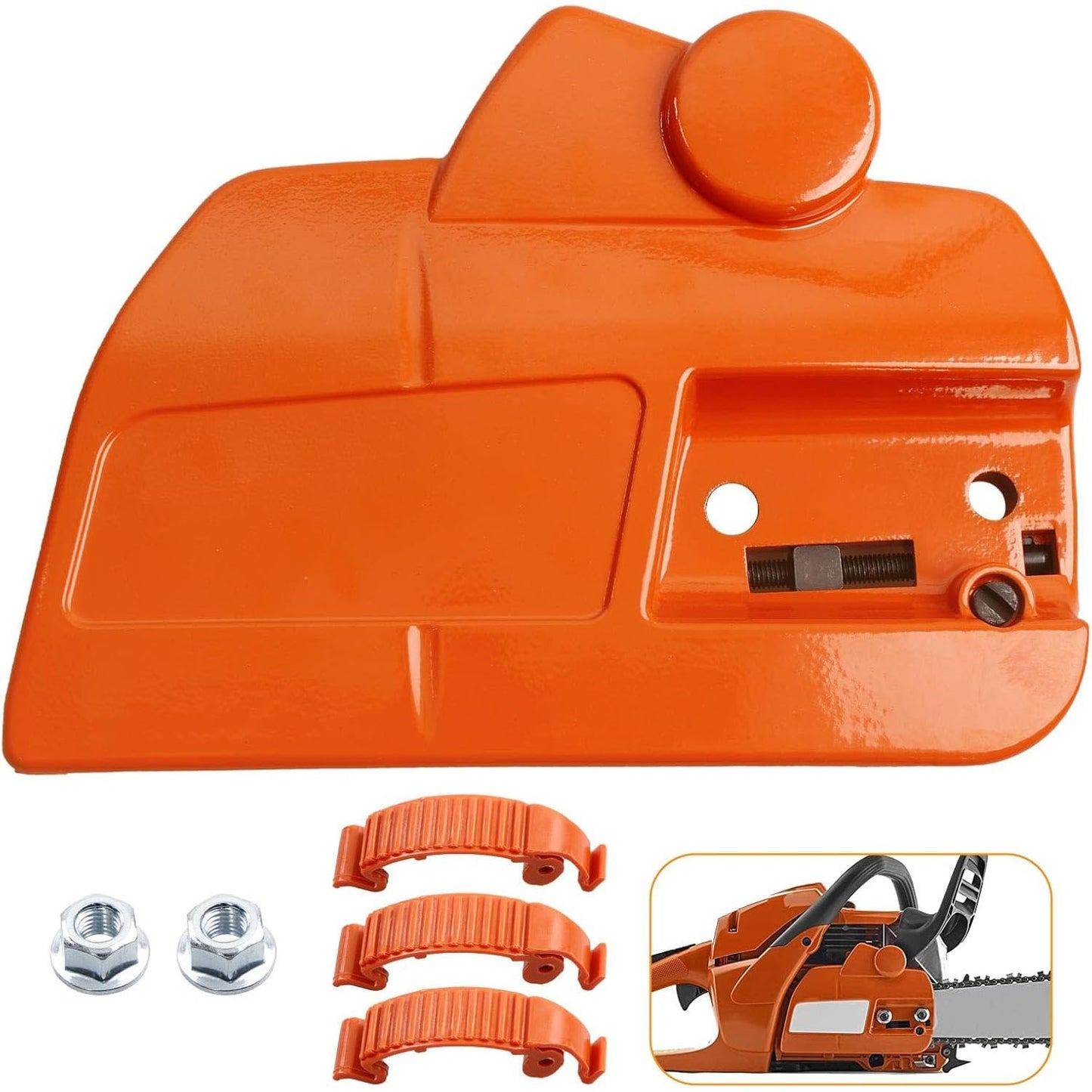 537286301 Chainsaw Clutch Cover w/ Brake For Husqvarna 455 460 Rancher Chain Saw