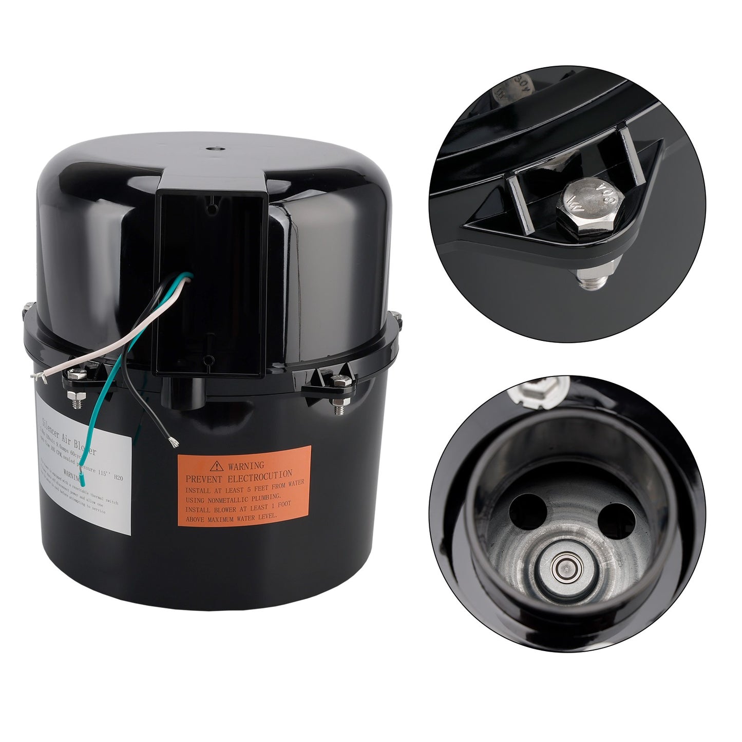Silencer Blower Motor 2HP 120V 9.0 Amps For Air Supply*