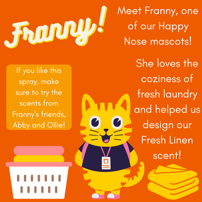 Solid Spare 2 Pack - Happy Nose! Air Freshener & Odor Remover Spray - Franny's Fresh Linen