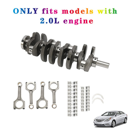 G4KH 2.0T Engine Crankshaft & ConRods & Bearing For HYUNDAI Sonata