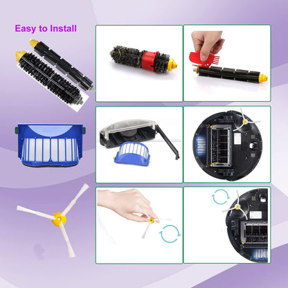 Replacement Parts Kit For iRobot Roomba 600 Series 595 610 614 618 620 640 650