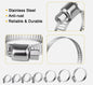 130pcs Adjustable Hose Clamps Worm Gear Stainless Steel Clamp Assortment 7 Sizes