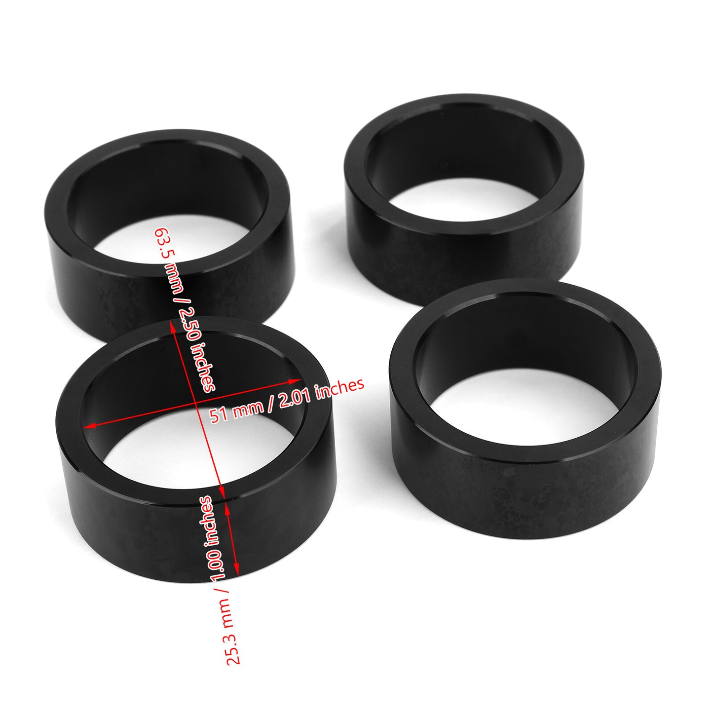 2.5" Lift Spacer Kit fit for Honda Rancher Recon 250 300 350 400 420 ATV Black!