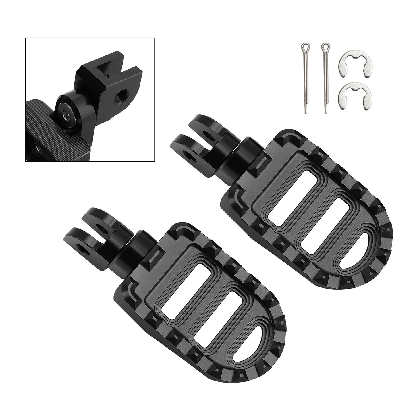 Front Footrests Foot Peg fit for Rebel 1100 CM1100 CMX 1100 DCT/MT 2021-23 BLK