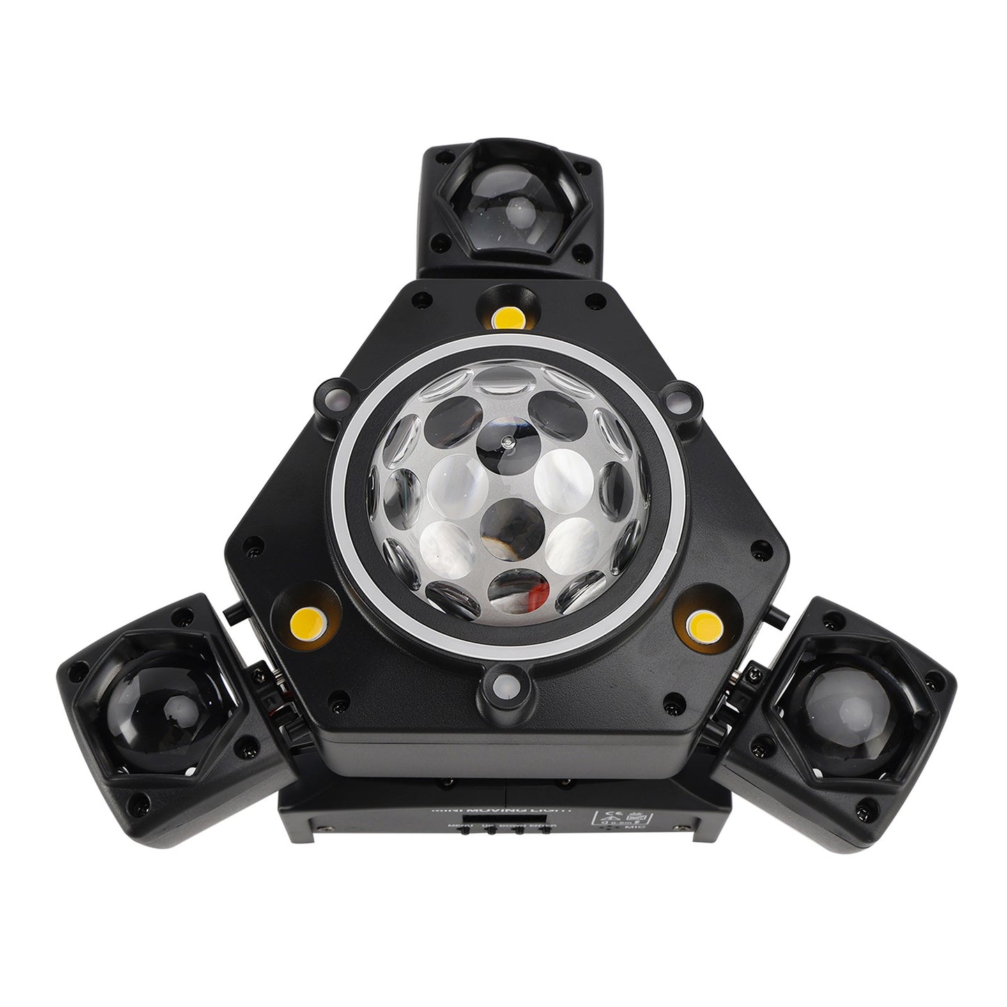 Three Head LED Stage Light Beam Moving Head Light With Laser DJ Disco Party