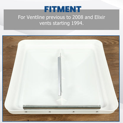 Solid Spare For RV Replacement 14"X14" Roof Vent Cover White Camper Vent Cover