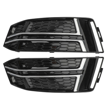 Pair Front Fog Light Cover fit AUDI A4 B9 S-LINE 2016-2018 Bumper Grille US