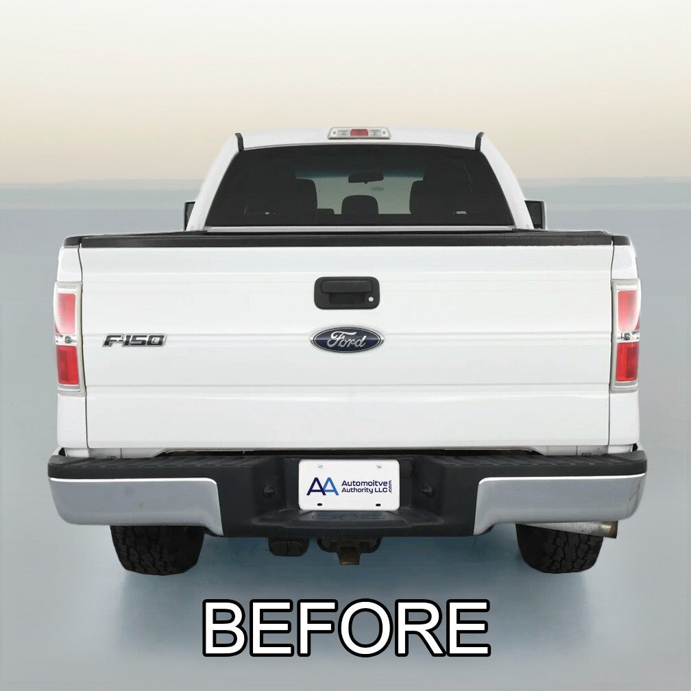 2009-2014 Ford F150 Black Tailgate Trim Molding Inserts By Automotive Authority
