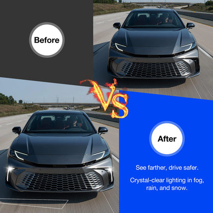 LED Daytime Running Light Fog Lamp Turn Signal For 2025 Toyota Camry SE XSE
