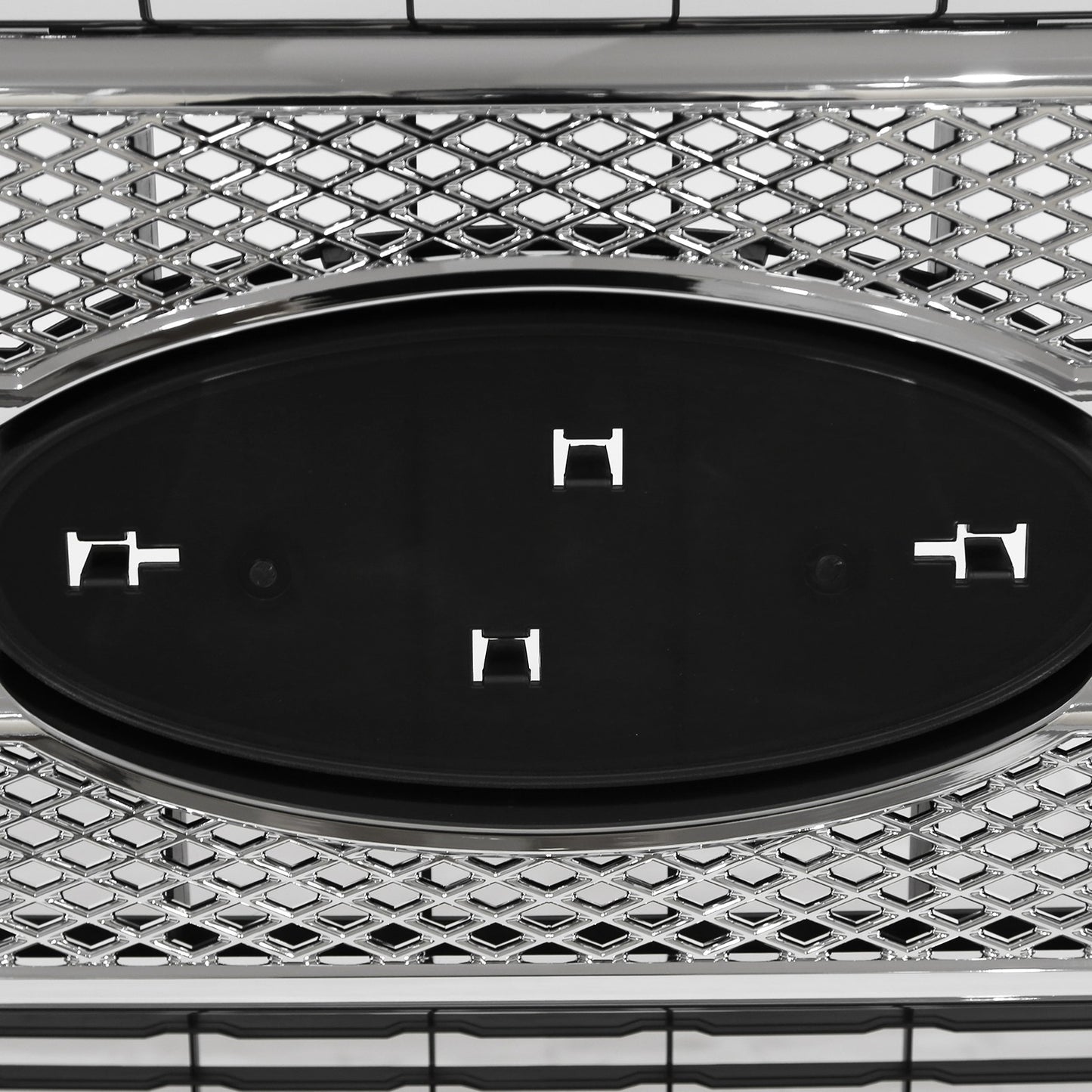 Chrome Front Bumper Grille For Ford F250 F350 F450 F550 2011-2016 Platinum Style