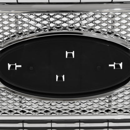 Chrome Front Bumper Grille For Ford F250 F350 F450 F550 2011-2016 Platinum Style