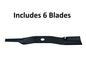 Solid Spare (6) Oregon 91-457 Mower Blade for Landpride 890-171C, 20 15/16"