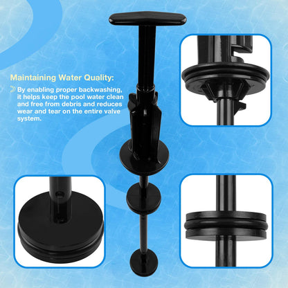 Piston Shaft Assembly Fit Pentair PVC Slide Pool & Spa Multiport Backwash Valve
