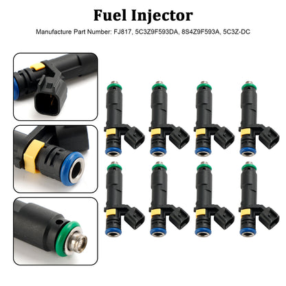 8PCS Fuel Injector Fit Ford F150 F250 F350 Expedition Super Duty 2005-2007 5.4L