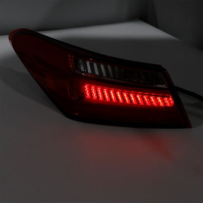 Left+ Right Red Rear LED Brake Tail Lights For Toyota Camry Sedan 4DR 2016-2021