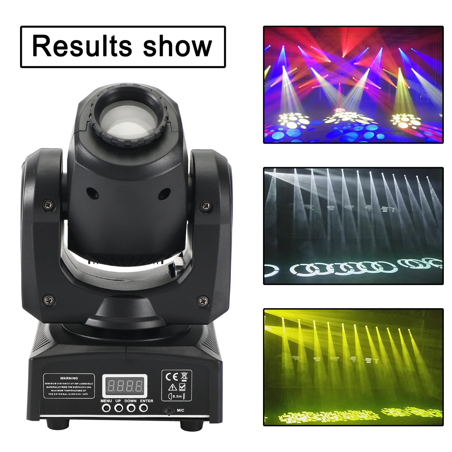Moving Head 8 Gobo Stage Lighting RGBW LED DJ DMX Beam Bar Disco Party Light