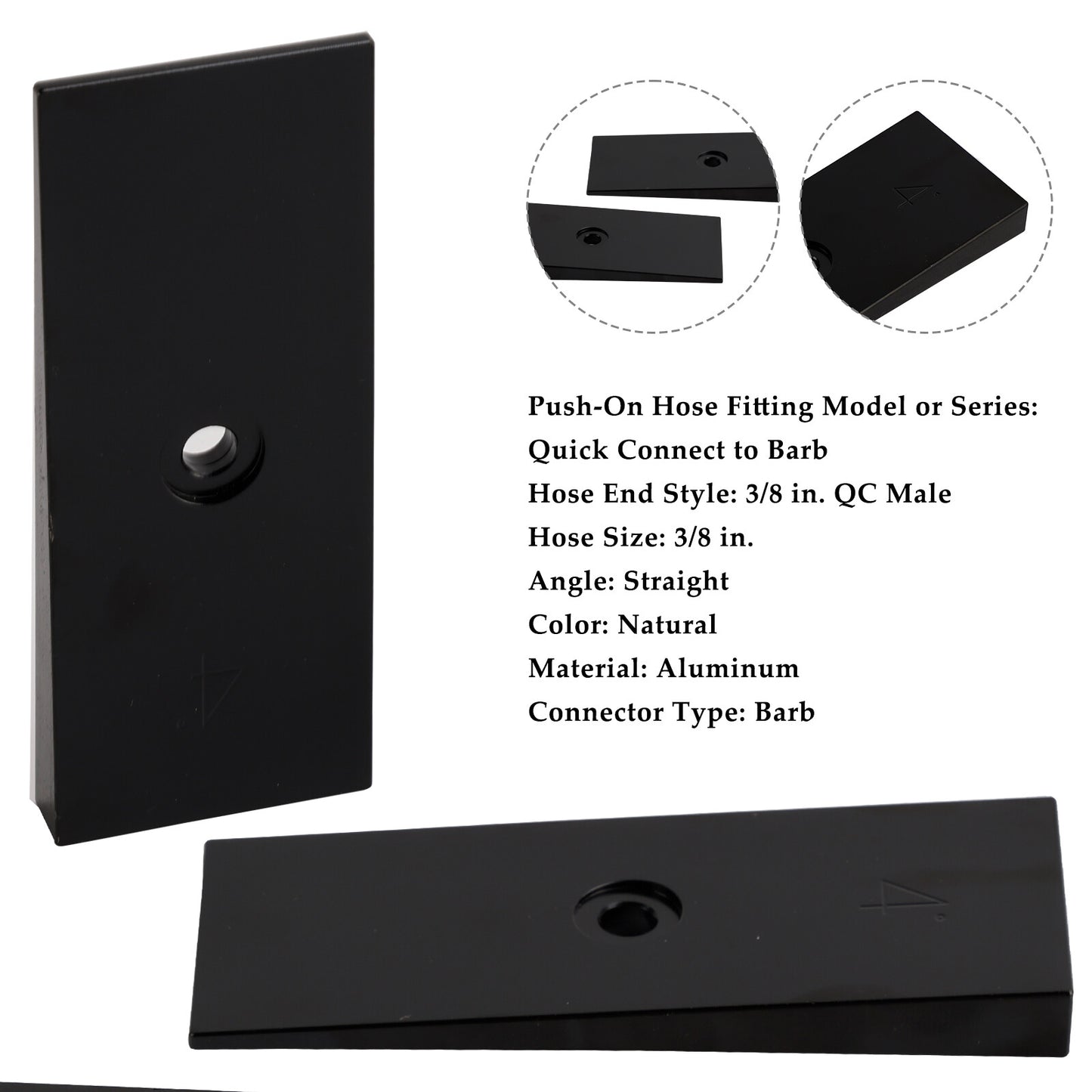 2PCS 2" Wide 4°Degree Steel Leaf Spring Degree Shims Black~·