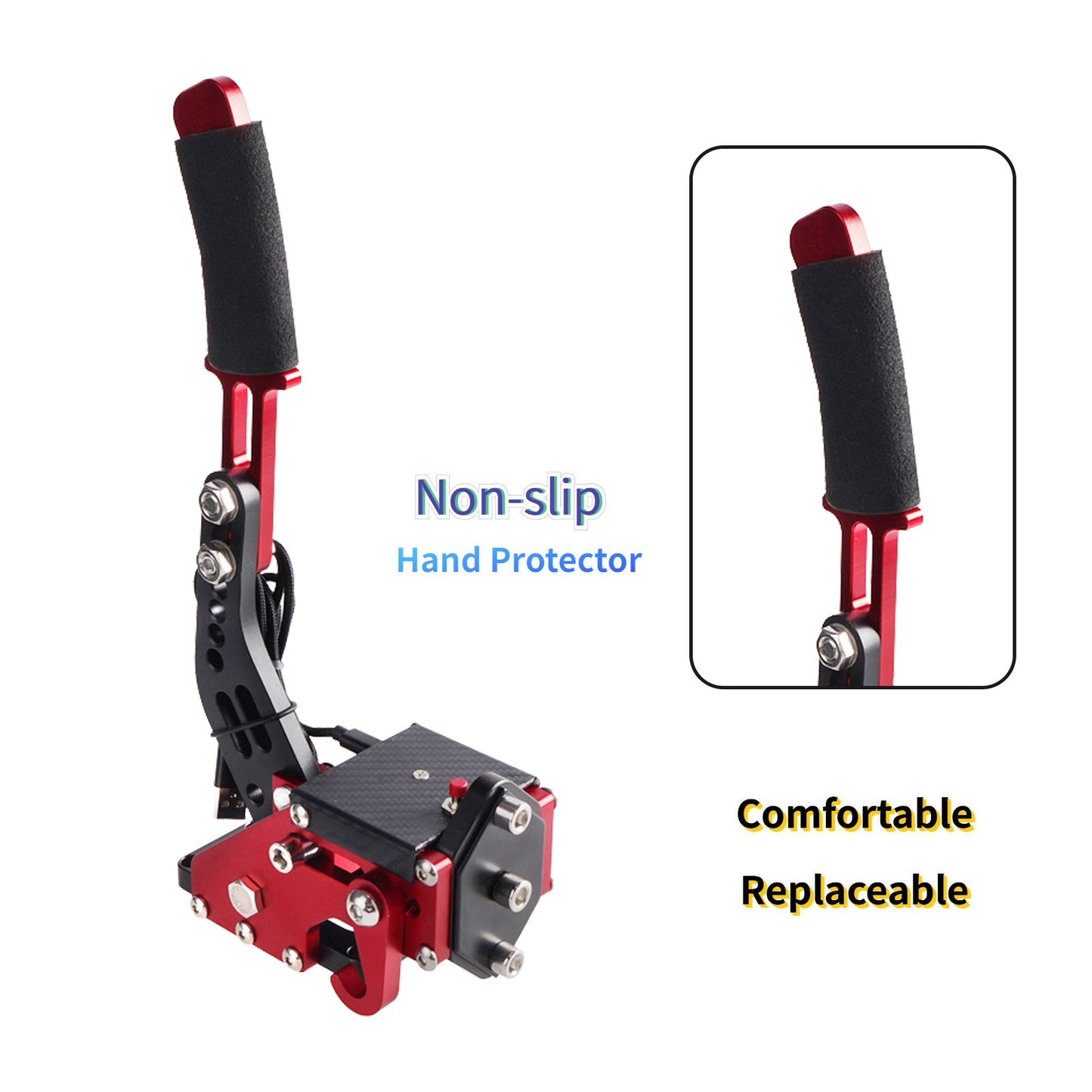 USB3.0 14Bit XSX XBOX Handbrake for Racing Games Steering Wheel Stand G920 Red