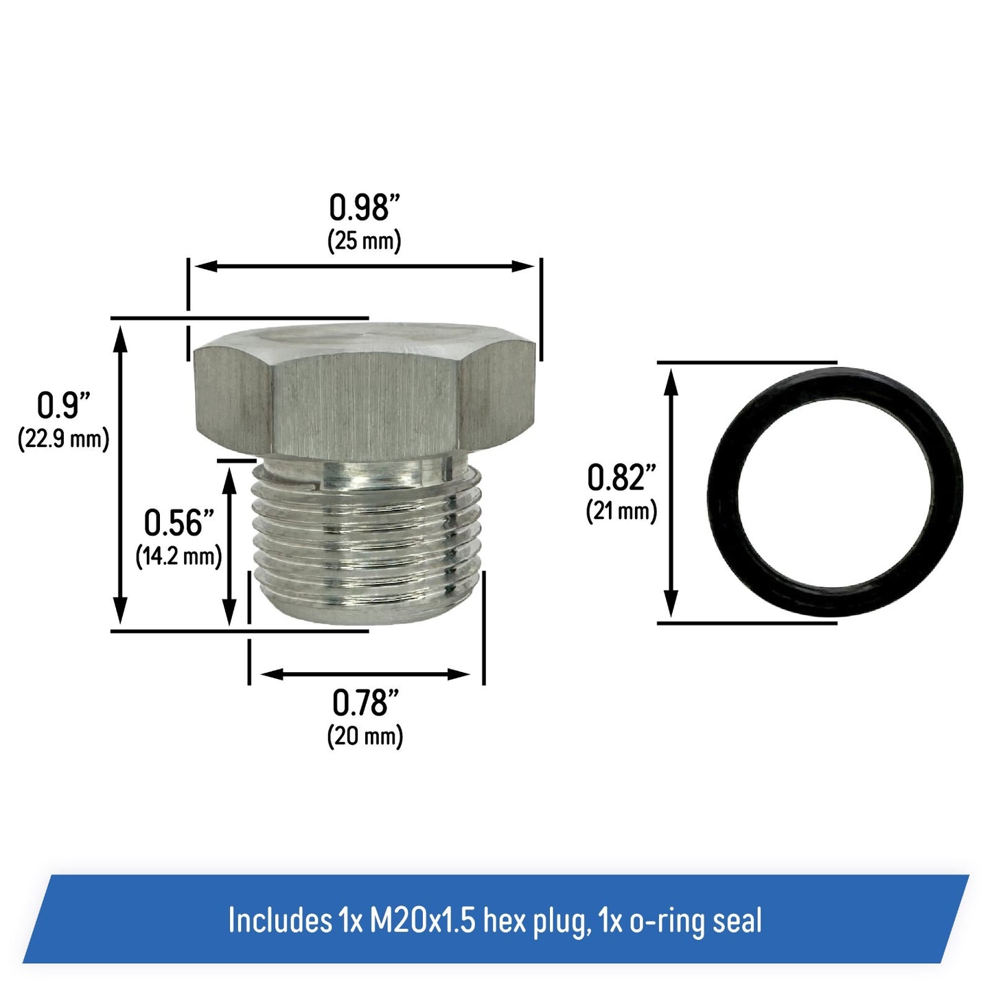 Oil Level Sensor Plug for All Chevy GM, LS 97-14 Engines M20x1.5 Corvette Camaro