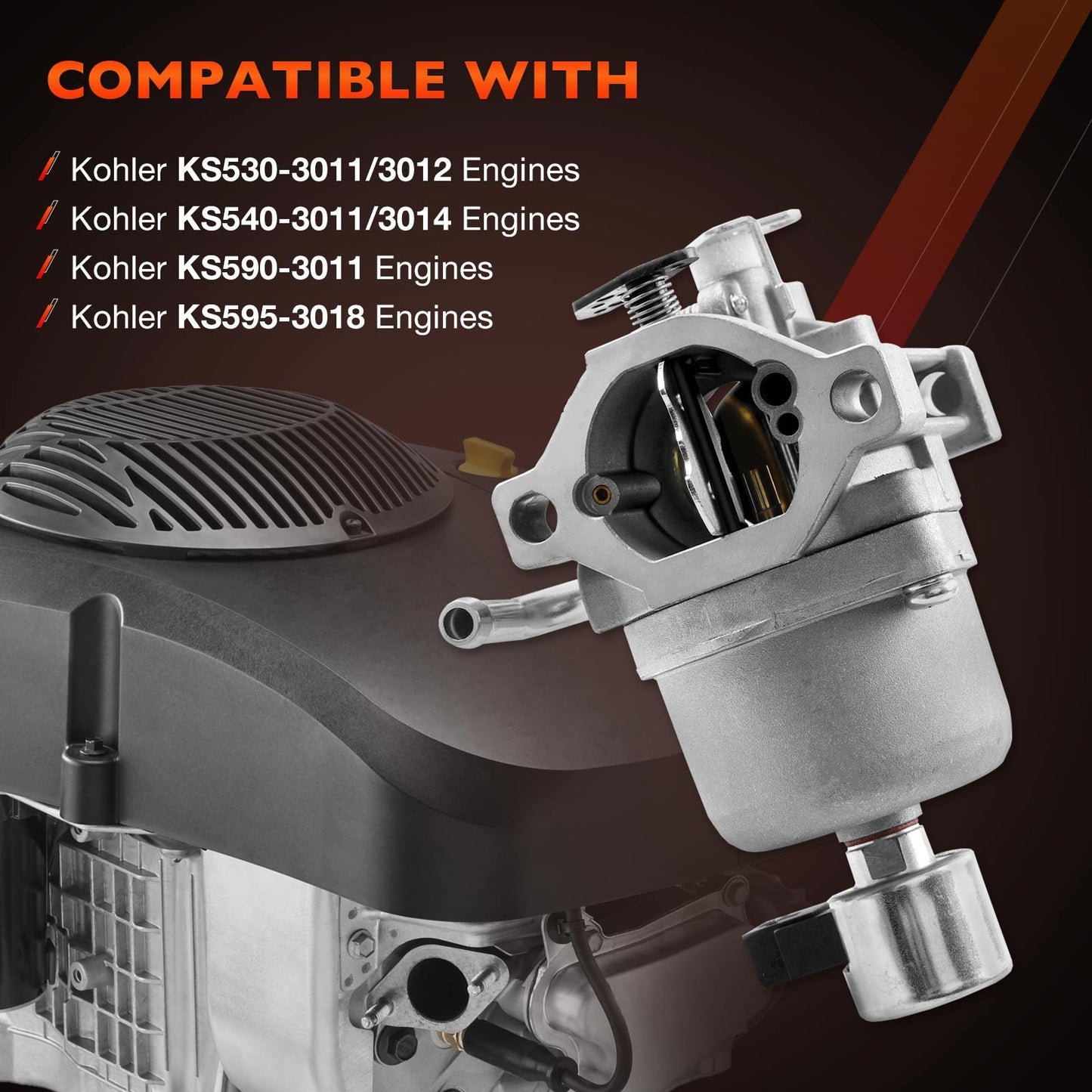 Carburetor Kit For Kohler Engines KS540-3011 KS595-3018 22-853-02-S KS590-3011