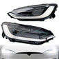 2x LED Headlight Assy Driver Passenger Side For 2022-2024 Tesla Model X Plaid
