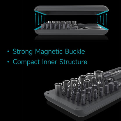 Mini Ratchet and Screwdriver Set Polycarbonate and Alloy Steel 41-Pieces