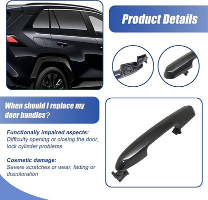 Rear Left or Right Side Outside Exterior Door Handle For 2017-2023 Toyota RAV4