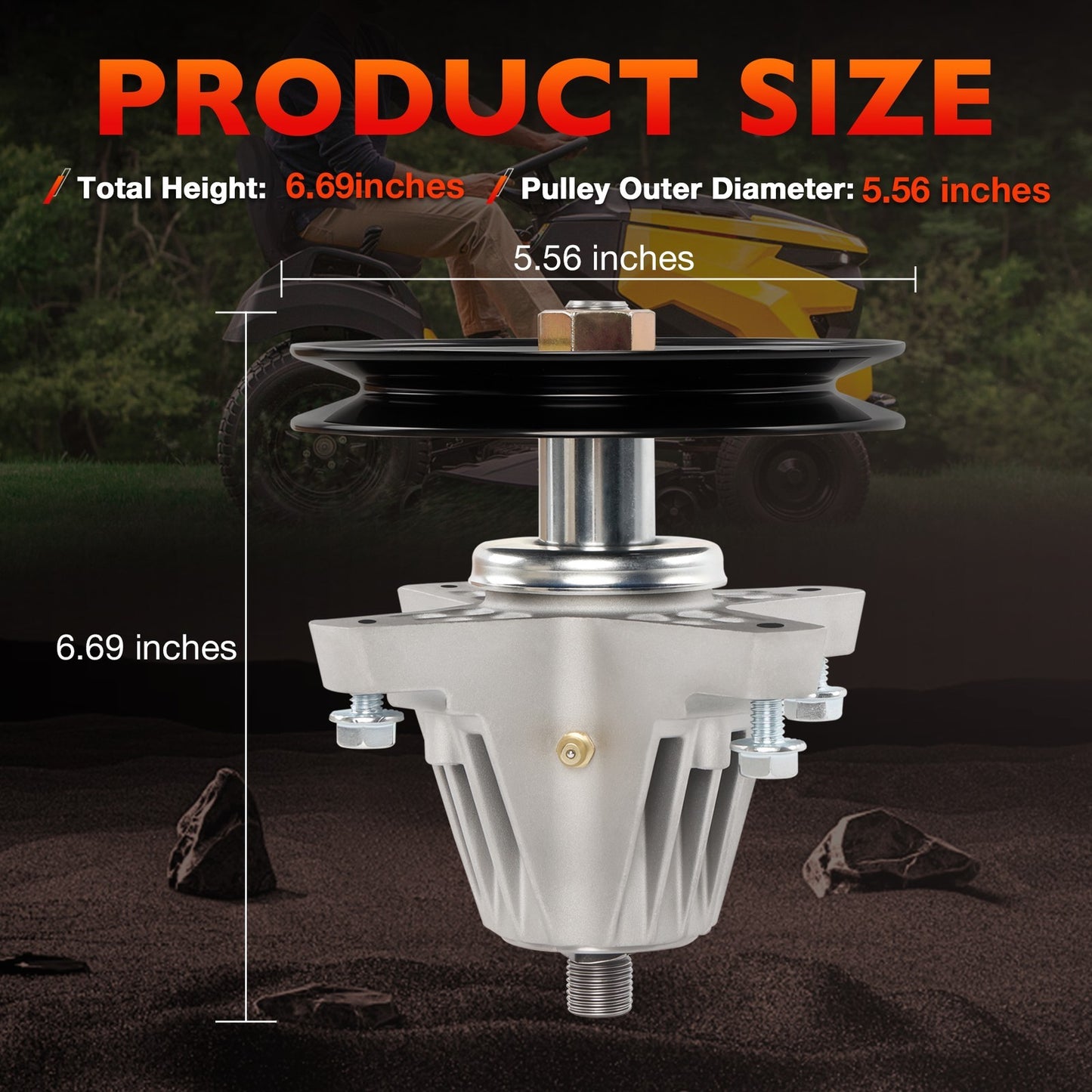 Spindle for Cub Cadet MTD XT1-LT42 XT2-LX42 XT1-LT42 618-09259 618P09259 42-Inch