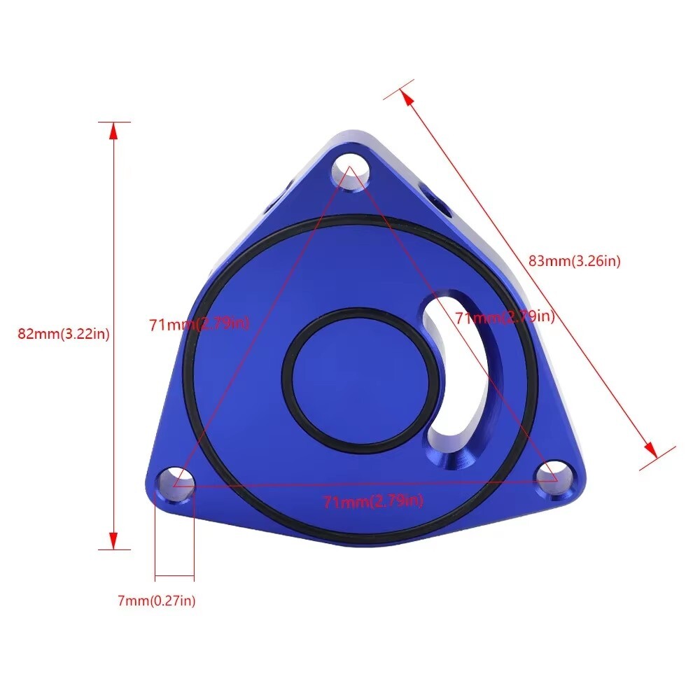 Turbo Blow Off Valve Plate Spacer For 2015-21 Honda Civic 1.5T Coupe BOV Billet