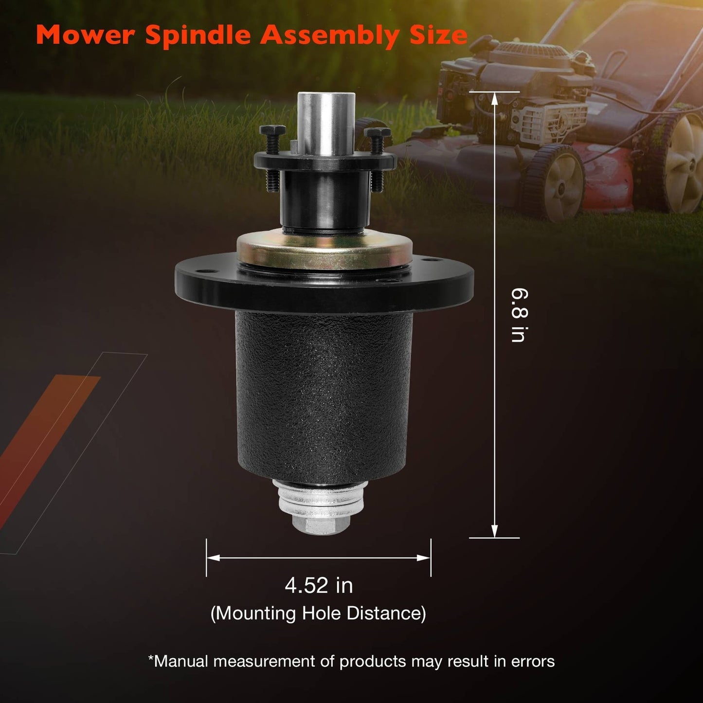 Spindle Assy For Wright Sentar Sport & Rapid Height 48 52 61 in  Decks 71460115