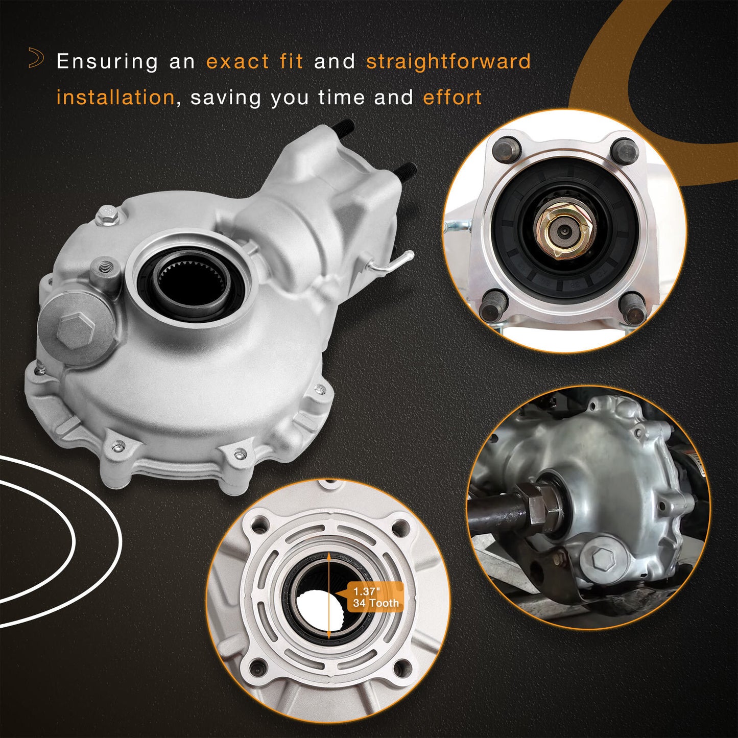 Rear Differential Axle Shaft Wheel Hub Set For 88-00 Honda TRX300FW Fourtrax 300