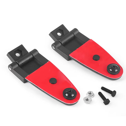 2 All Glass Rear Door Hinges with Hardware 103528-100XL/100LE for LEER Truck Cap