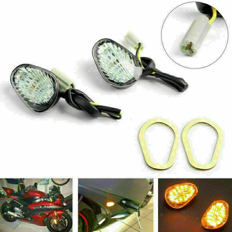 Clear Turn Signals Fit  Yamaha YZF R1 02-08 YZF R6 03-09 YZF R6S 06-08 Flush