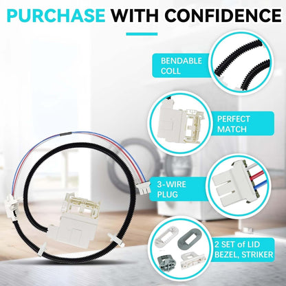 For GE Washing Machine WH08X37938 Door Lid Lock Switch Kit WH08X32697 WH08X31577