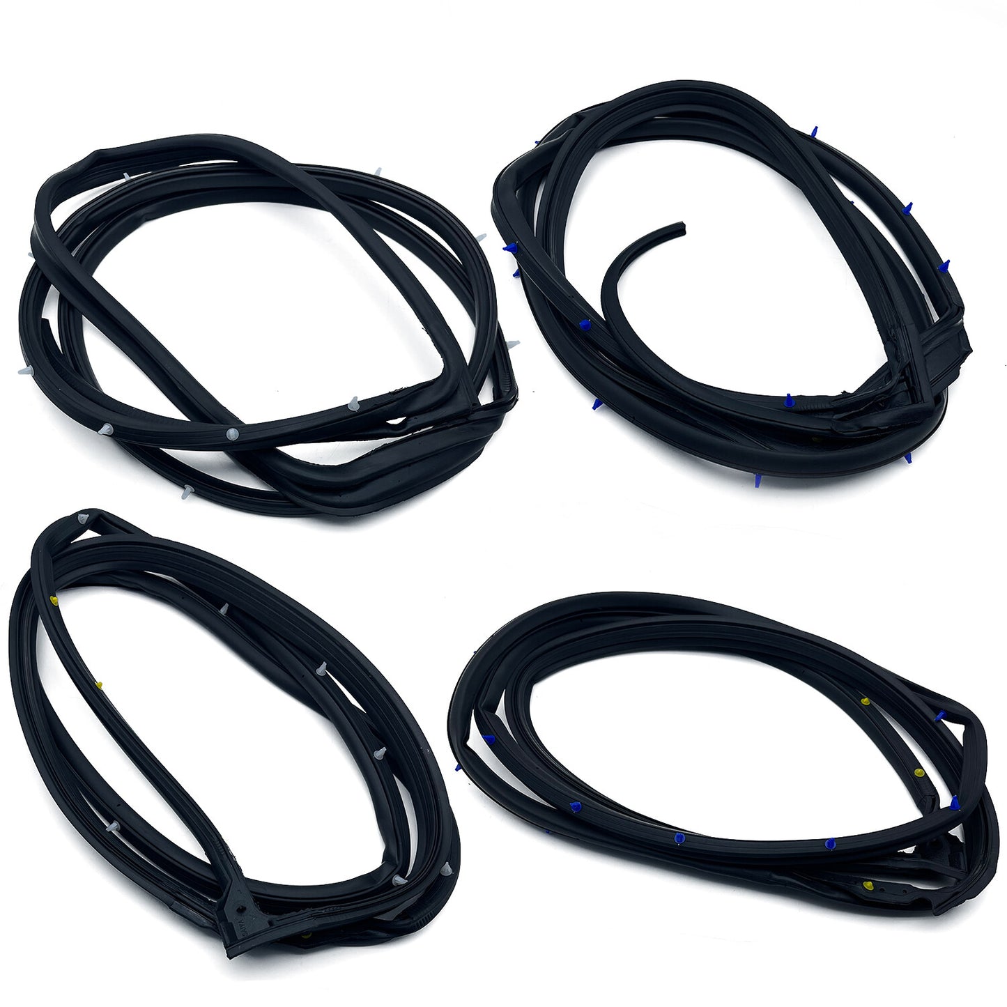 For 2008-2012 Accord Sedan Door Weatherstrip 4PC On door Opening Seal Stripping