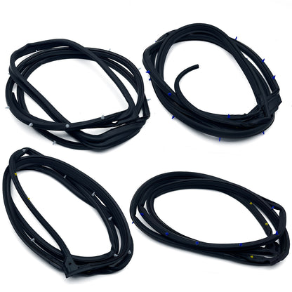 For 2008-2012 Accord Sedan Door Weatherstrip 4PC On door Opening Seal Stripping
