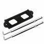 Black Battery Tie Down Kit Hold Down Rod With Tray Hooks For Honda Civic Integra
