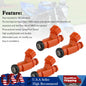 4* Fuel Injector 15710-17G00 For Suzuki GSX-R600/750 Vstrom 650 SV650 2003-2007