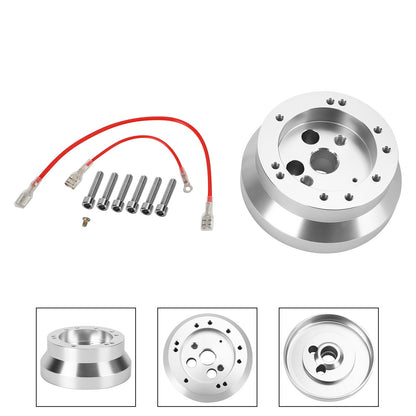 5&6 Hole Steering Wheel Polished Short Hub Adapter Kit NEW For Ididit GM Chevy