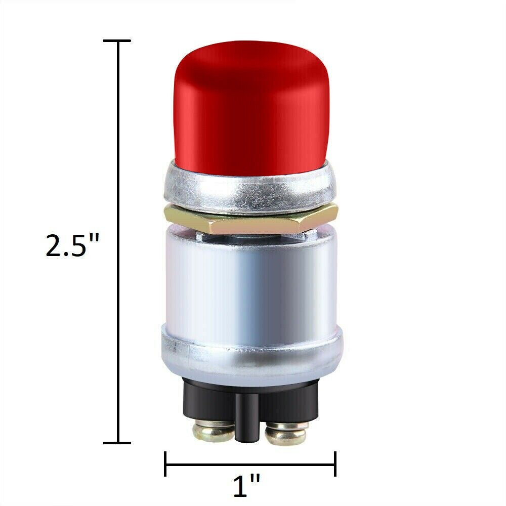 12V 50A Waterproof Switch Push Button Cars Boat Track Horn Engine Starter - Red