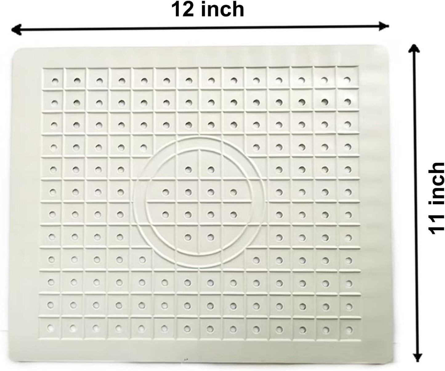 2Pcs Kitchen Sink Mat Non-Slip Rubber Drain Pad Protector Food Drainer 12 x 10in