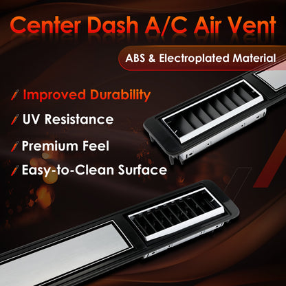 DP2560 Center Dash A/C Air Vent Trim Plate For 1973-1980 Chevy GMC Truck 3979751