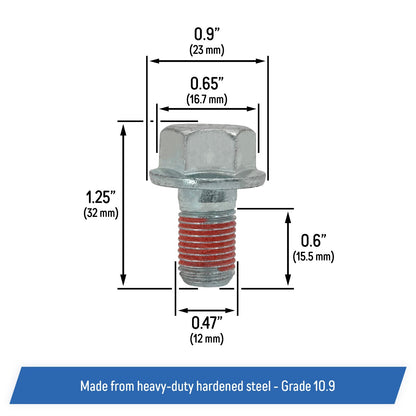 Front Caliper Bracket Bolts for Select Honda, Acura Models 1990-2018 - 14013