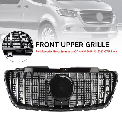 ??Front Bumper Grille Grill fit Mercedes Sprinter W907 W910 2018-2023 GTR Style