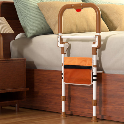 Foldable Bed Assist Rail w/ Pouch, Adjustable Height, 350LBS Support