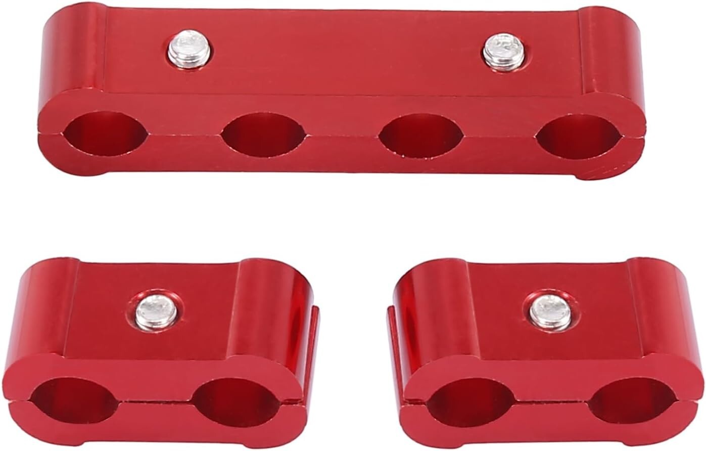 Spark Plug Wire Separators Divider 8mm 9mm 10mm For Racing Car Red 12PCS