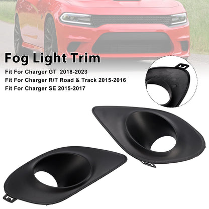 Pair Fog Light Bezel For Dodge Charger 2015-2022 68280428AA